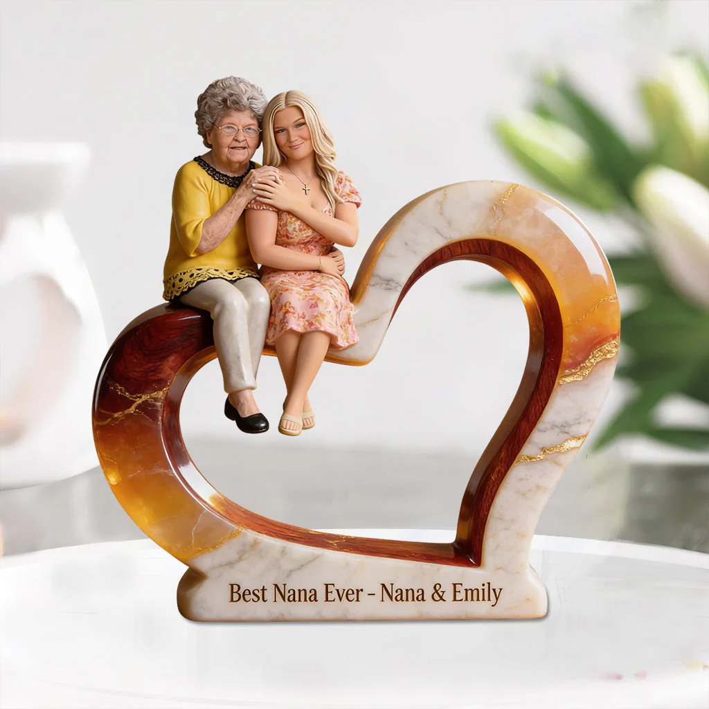 Custom Any Photo Perfect For Mom, Grandma - Personalized Mother Custom Shaped Acrylic Plaque - Gift For Her - Image 2