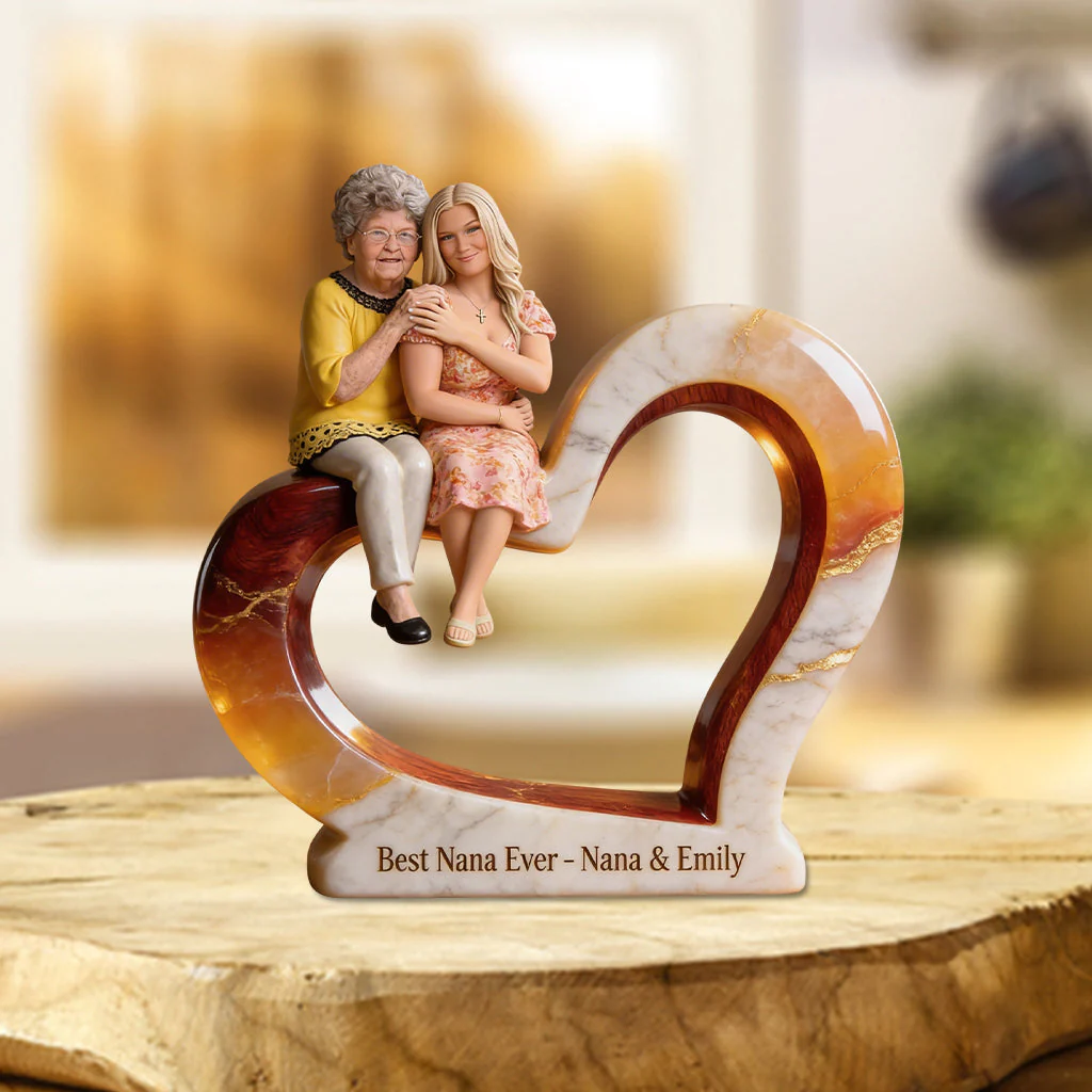 Custom Any Photo Perfect For Mom, Grandma - Personalized Mother Custom Shaped Acrylic Plaque - Gift For Her - Image 3