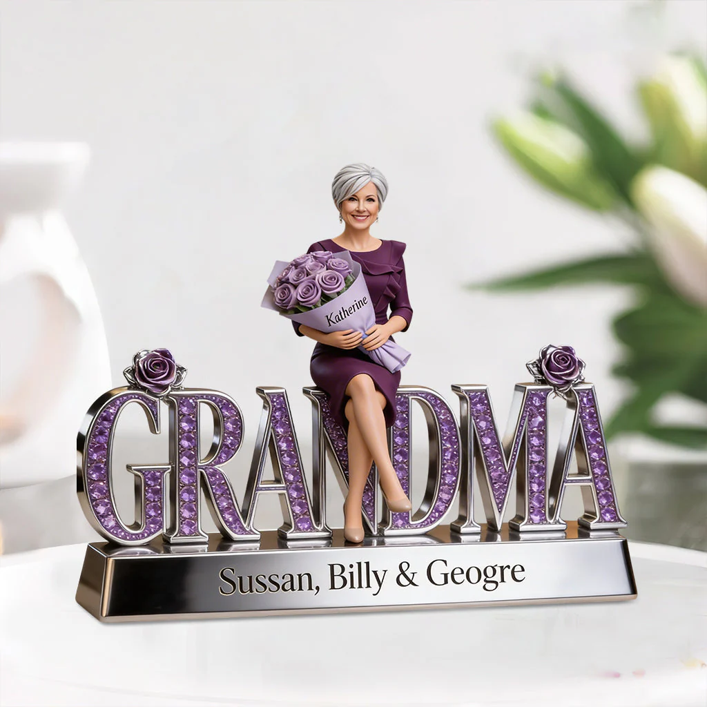 Custom Any Photo - Personalized Mother Custom Shaped Acrylic Plaque - Gift For Grandma