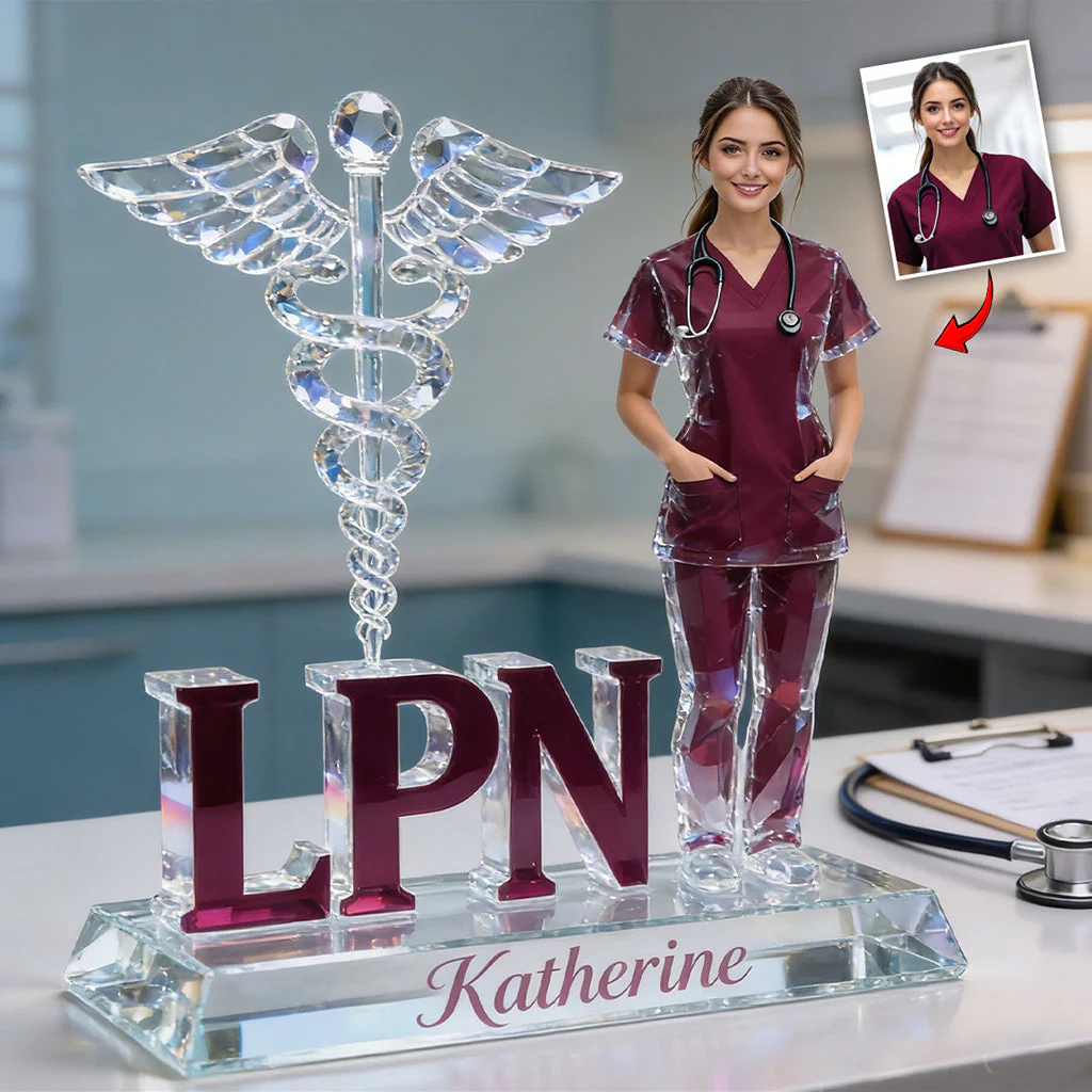 Custom Any Photo - Personalized Nurse Custom Shaped Acrylic Plaque - Gift For Nurse - Image 3