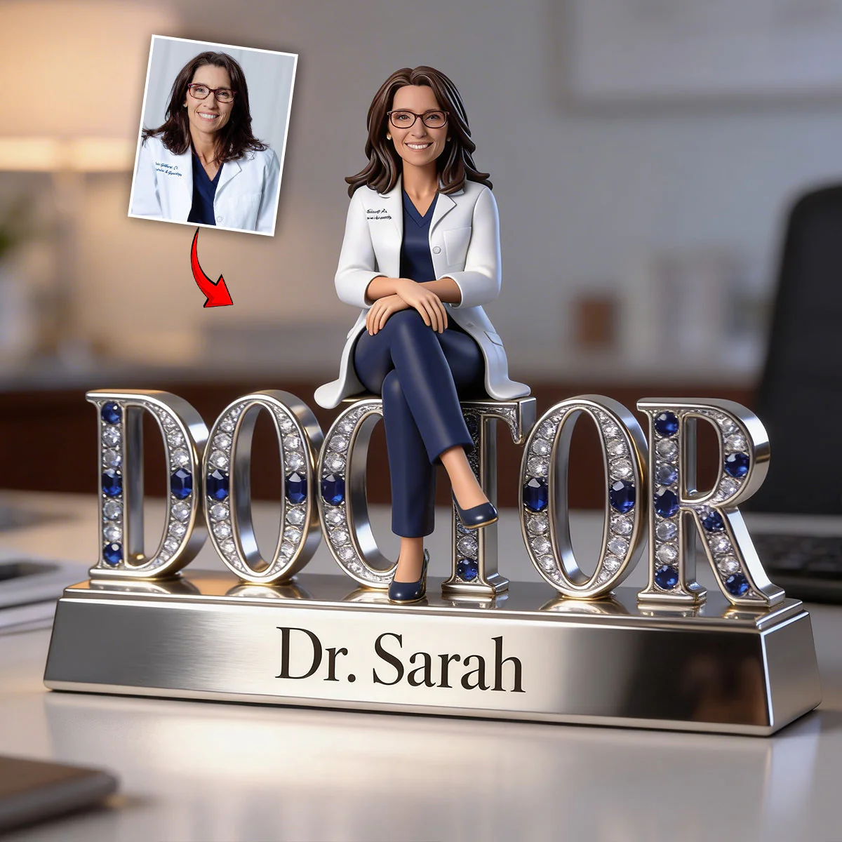 Custom Any Title - Personalized Nurse Custom Shaped Acrylic Plaque - Gift For Nurse - Image 3