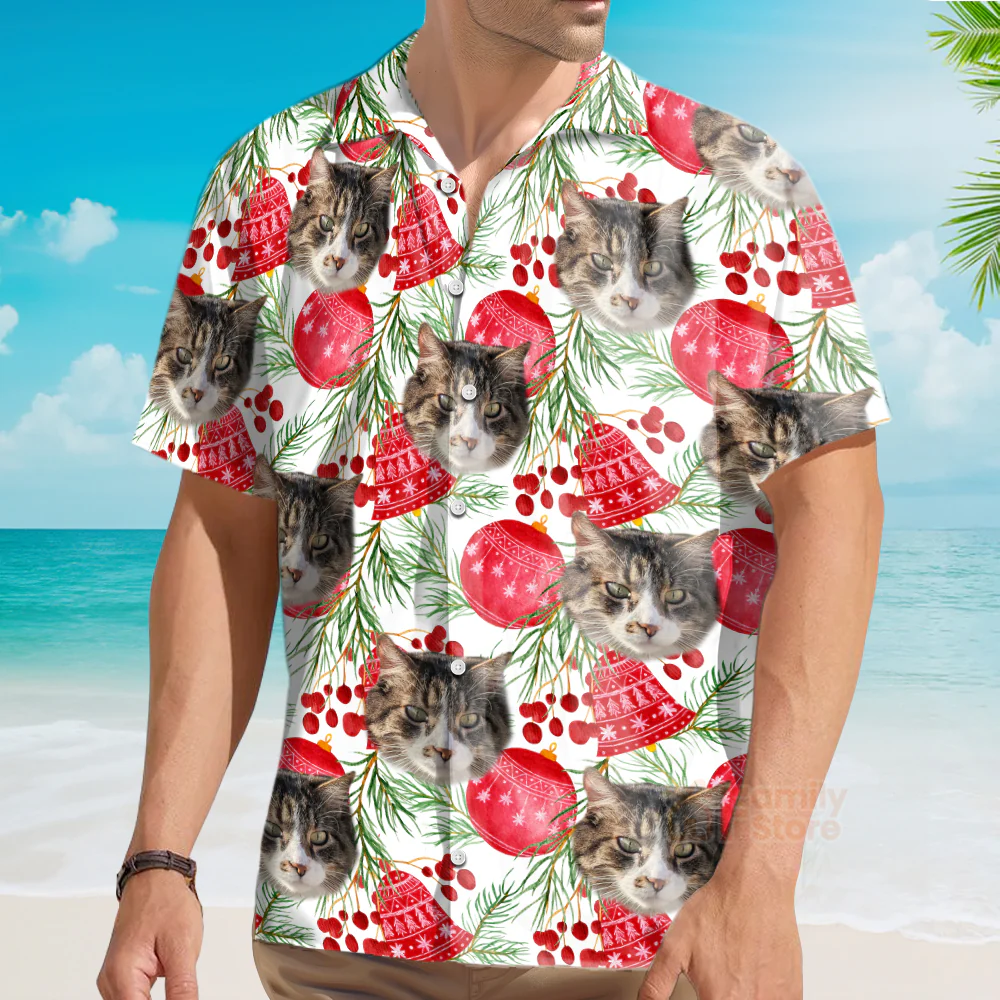 Custom Photo Dog, Cat Funny Photo For Men, Husband - Hawaiian Shirt - Image 3