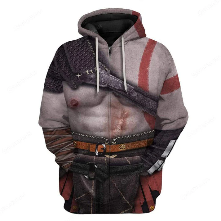 Costume Kratos God Of War Apparel - Hoodie Cosplay - Image 2