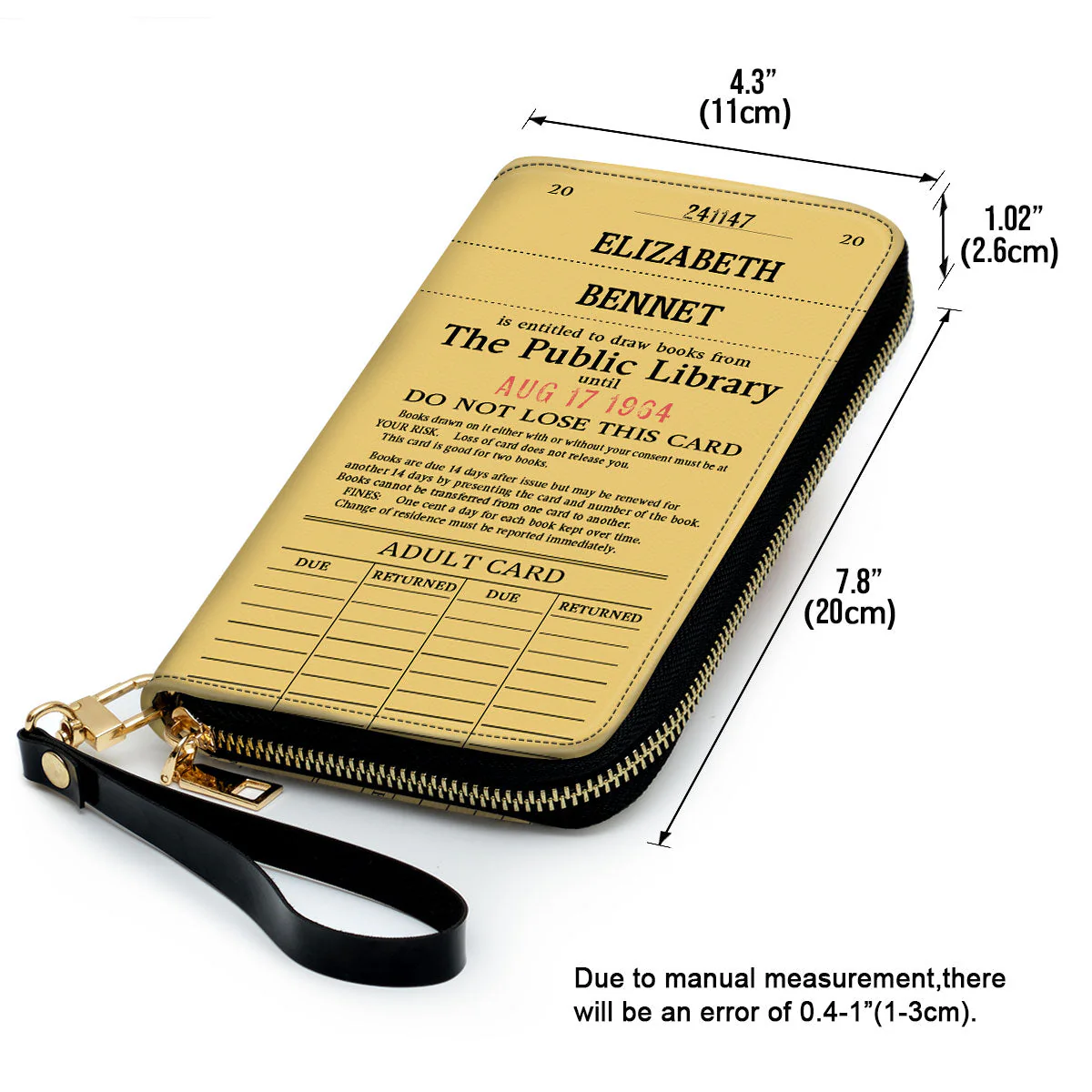 Custom Library Card - Personalized Leather Long Wallets - Gift For Book Lovers, Readers HH01 - Image 4