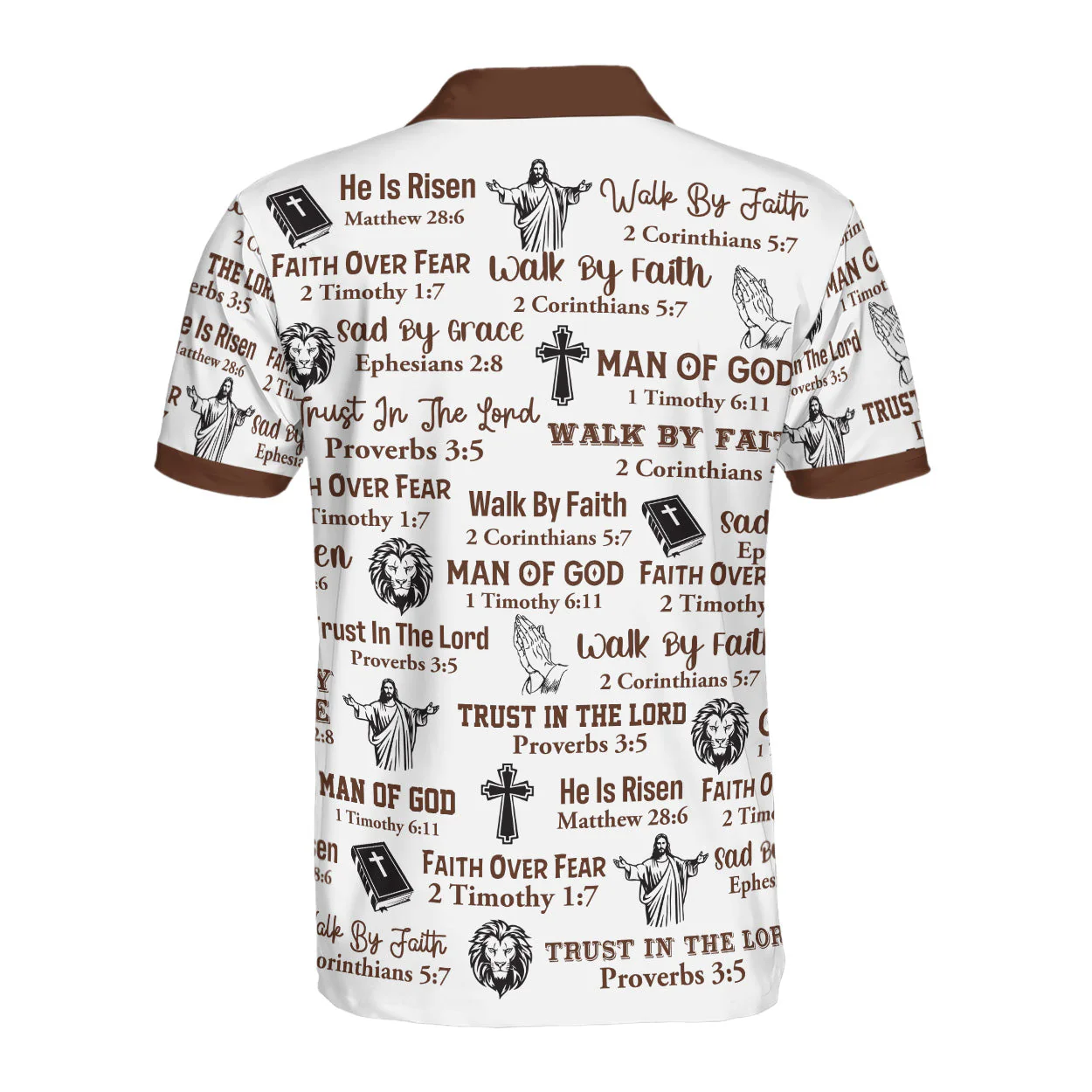 Custom Man of God - Personalized Polo Shirt - Christian Apparel for Dad, Husband, Grandpa - Image 5