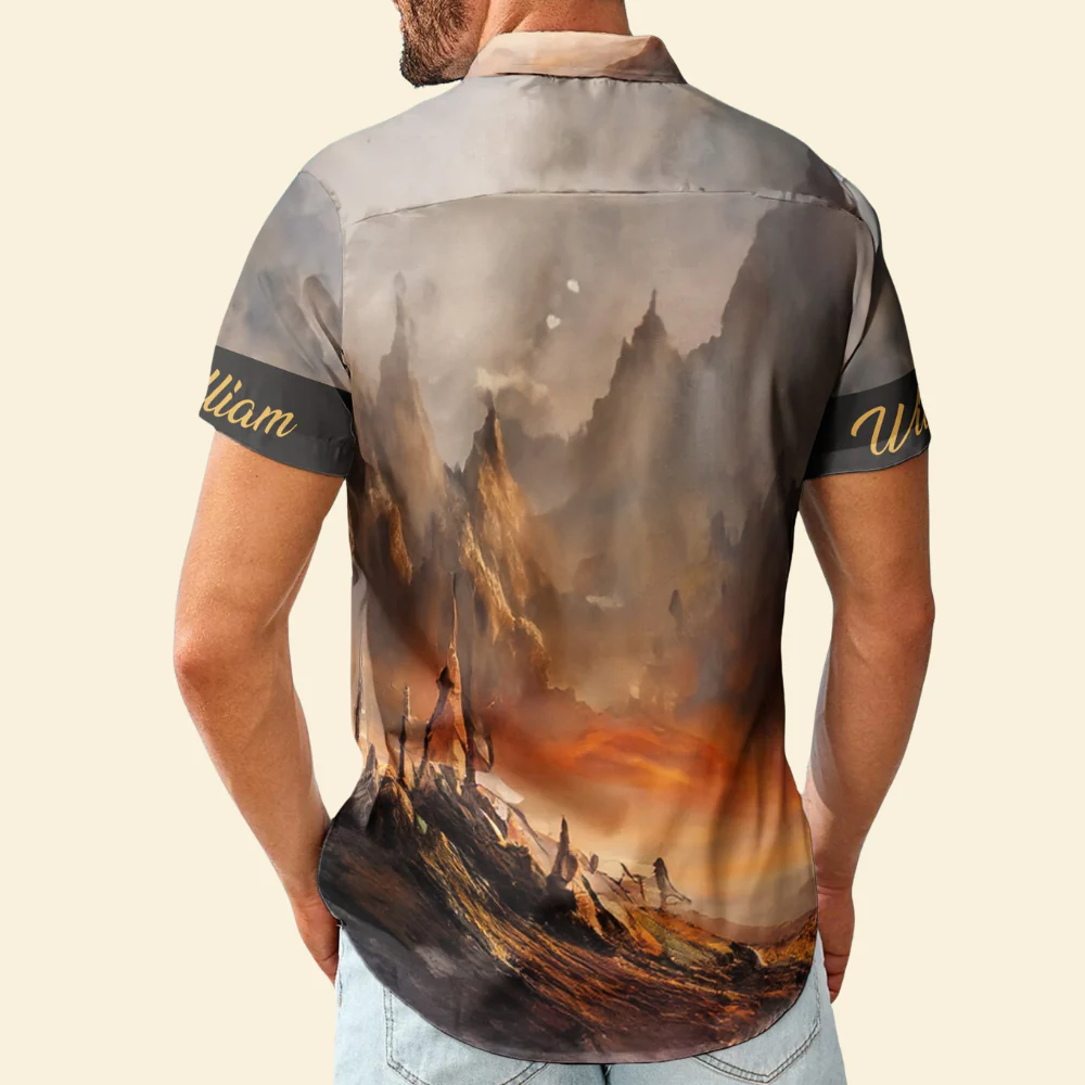 Custom Name Be Still And Know That I Am God - Personalized Hawaiian Shirt - Image 2