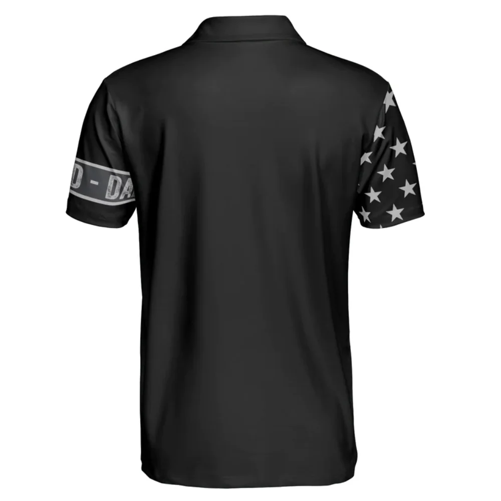 Custom Name Best Dad Ever - Gift For Father, Grandfather - Men Polo - Image 3