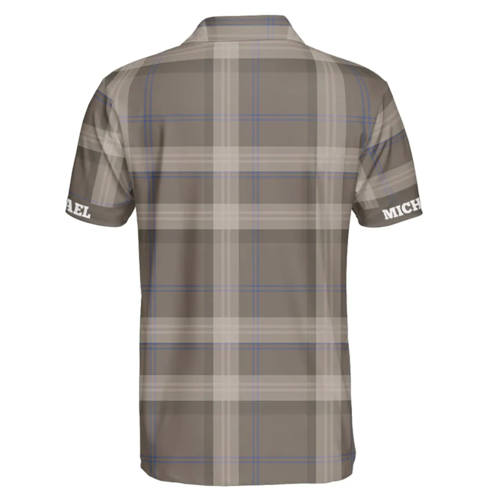 Custom Name Striped Polo Vintage Style - Gift For Father, Grandfather - Men Polo - Image 3