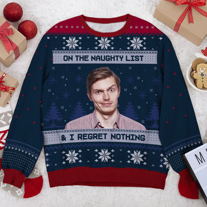 Custom Photo All I Want For Christmas Is Wine - Personalized Ugly Sweater - Gift For Couple, Husband Wife - NH96 - Image 2