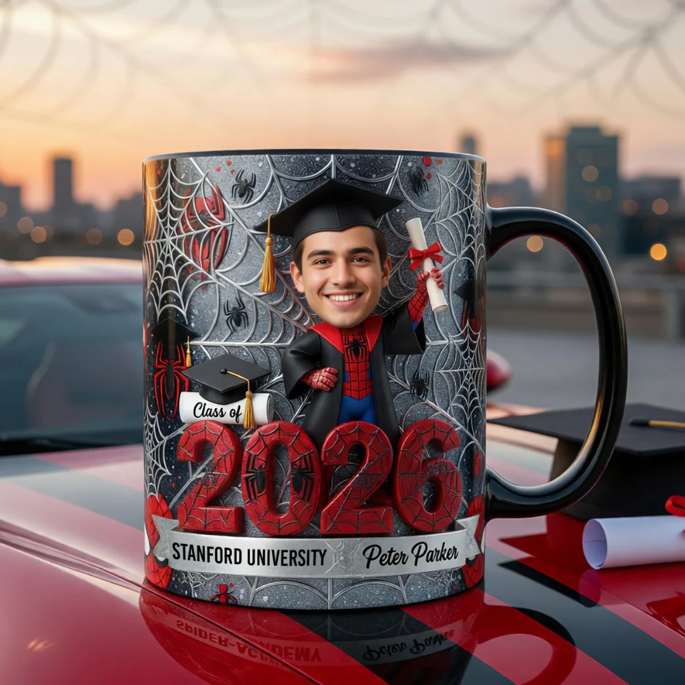 Custom Photo Celebrate Graduation MRVL - Personalized Accent Mug
