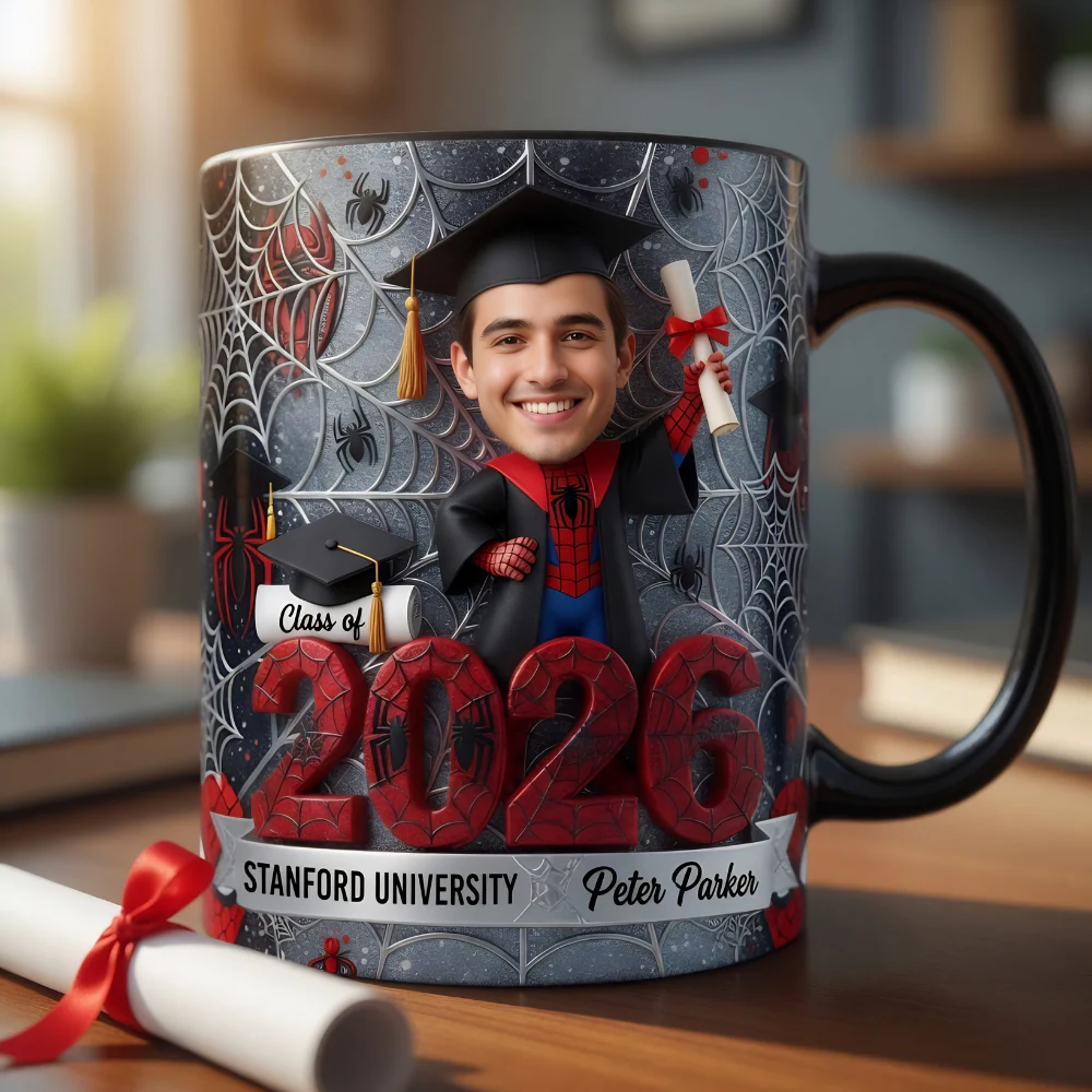 Custom Photo Celebrate Graduation MRVL - Personalized Accent Mug - Image 2