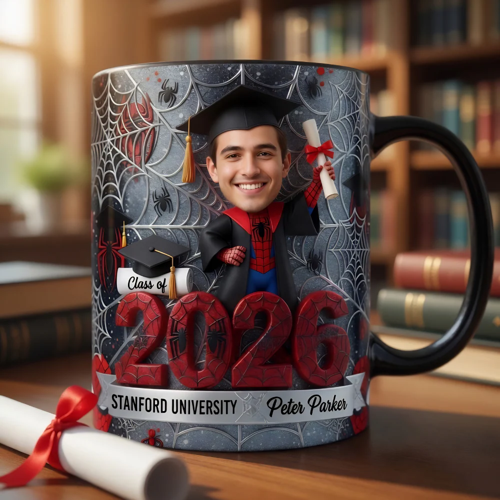 Custom Photo Celebrate Graduation MRVL - Personalized Accent Mug - Image 3