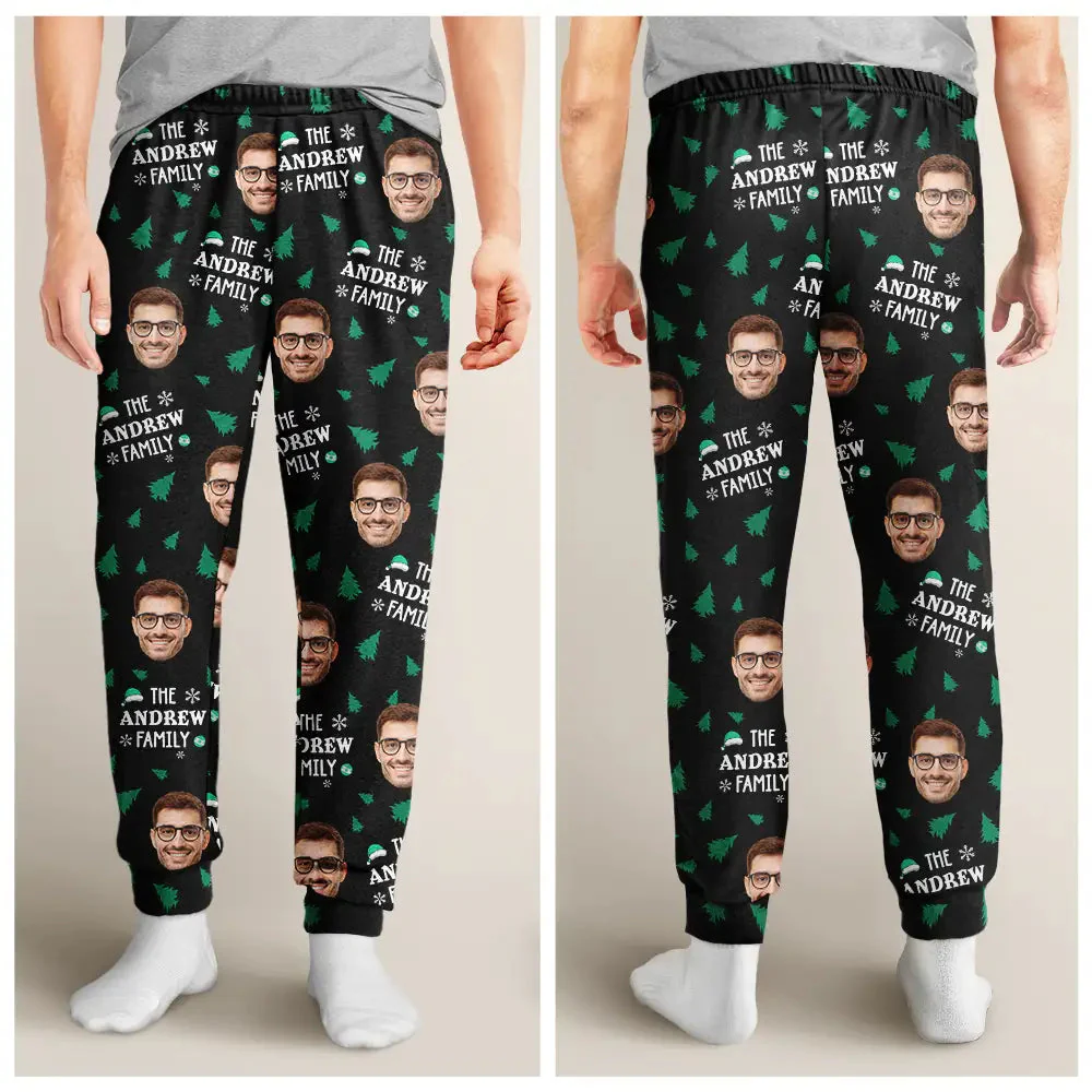 Custom Photo Christmas Family Faces - Gift For Family Members - Personalized Pajama Pants NA94 - Image 2