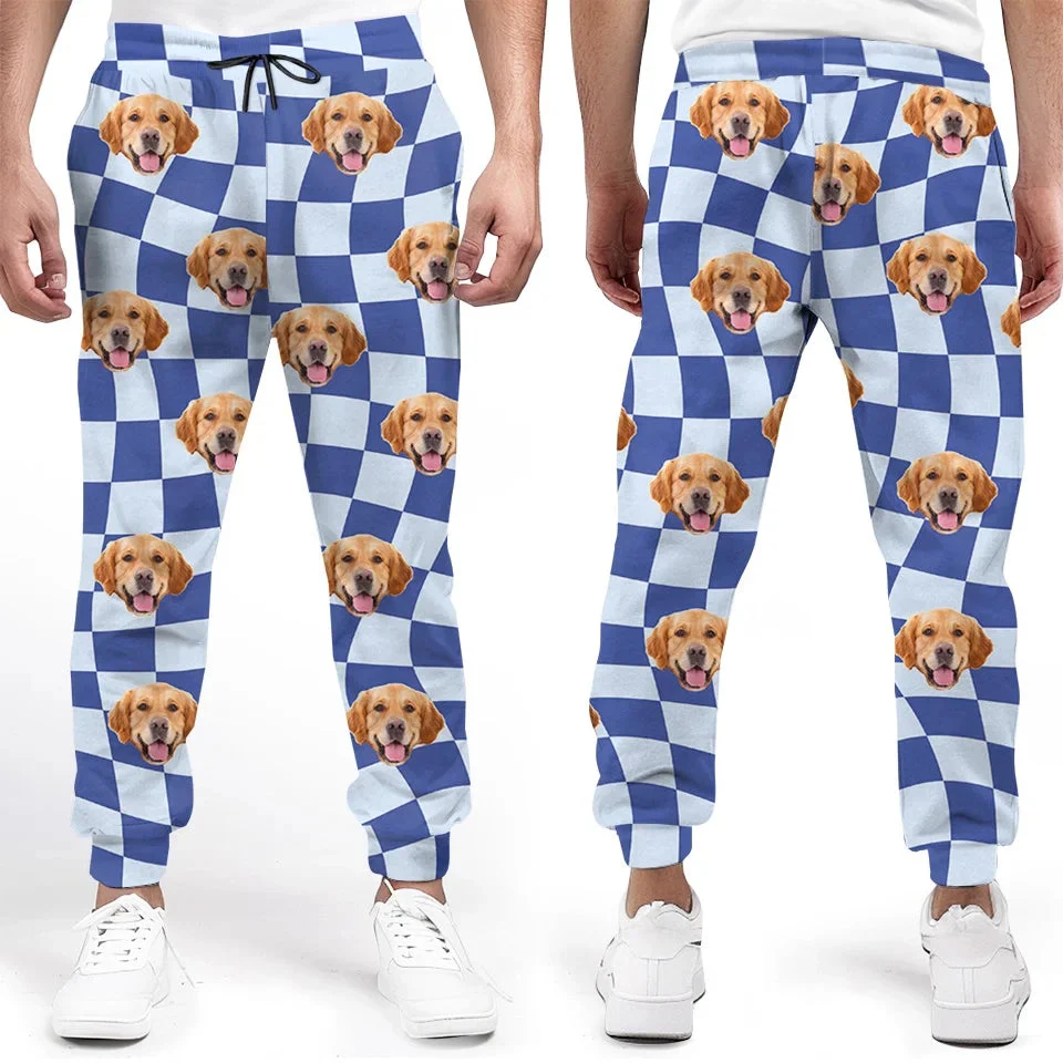 Custom Photo Christmas Is Better With A Wet Nose And A Wagging Tail - Personalized Pajama Pants - Gift For Pet Lovers NA94 - Image 3