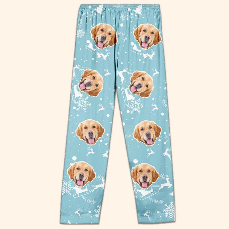 Custom Photo Comfort And Joy - Christmas Gift For Pet Lovers - Personalized Pajama Pants NA94 - Image 2