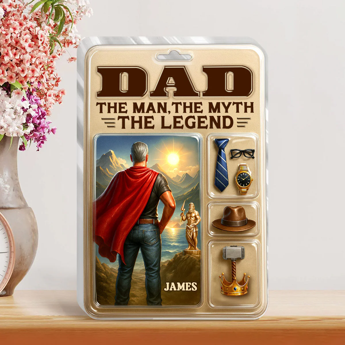 Dad The Man The Myth The Legend - Personalized Acrylic Plaque - Gift For Dad, Grandpa - Image 2