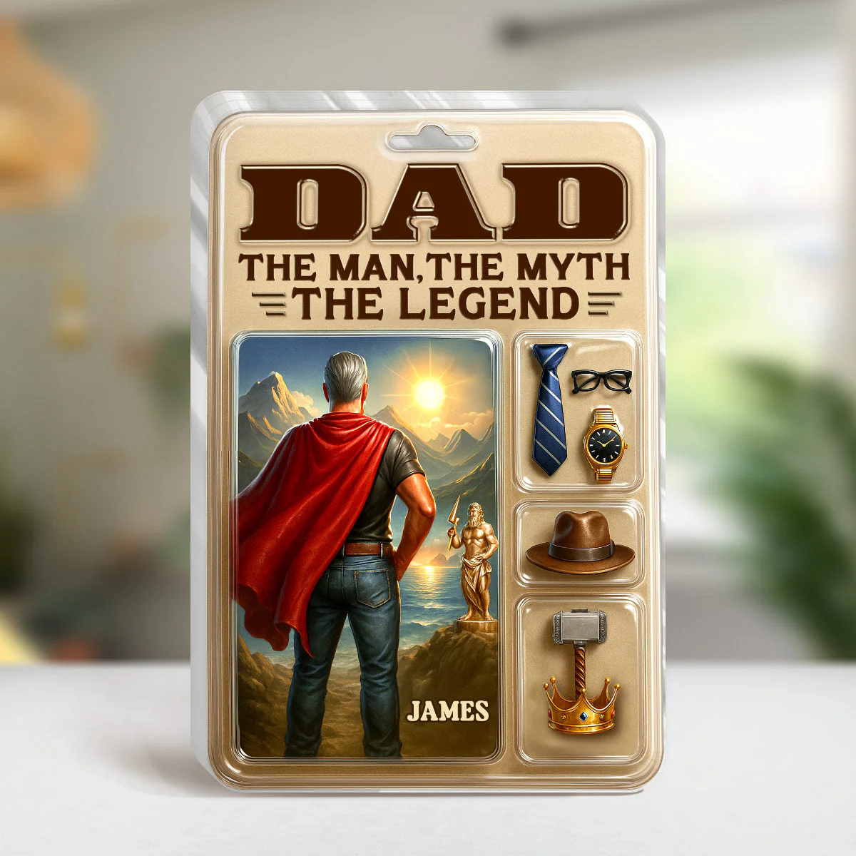 Dad The Man The Myth The Legend - Personalized Acrylic Plaque - Gift For Dad, Grandpa - Image 4
