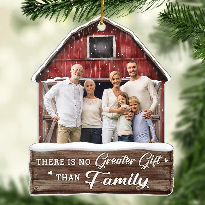 Custom Photo Enjoy The Christmas Season Together - Personalized Wood Ornament - Gift For Family Memmber - NH96 - Image 2