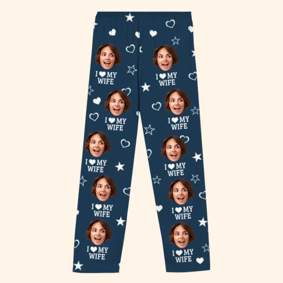 Custom Photo Every Day, I Love You More - Christmas Gift For Husband Wife, Anniversary, Couple - Personalized Pajama Pants NA94 - Image 2