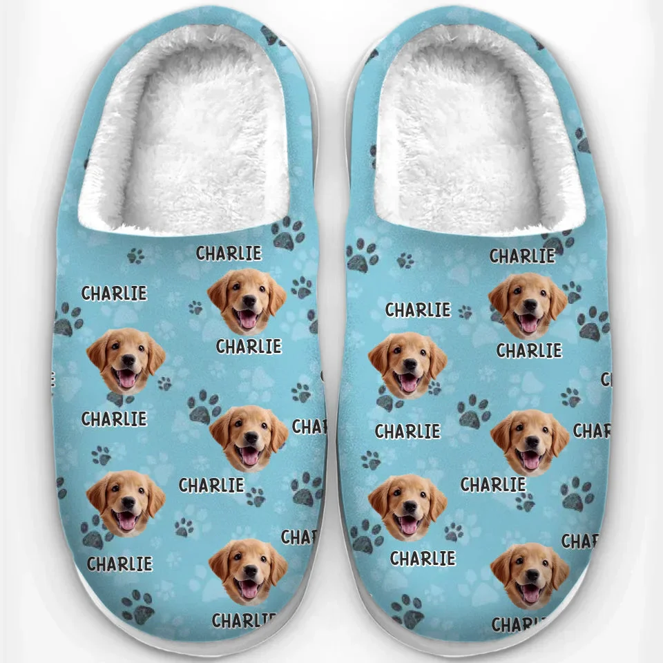 Custom Photo Every Wag Brings Joy To My Heart - Personalized Slippers - Christmas Gift For  Pet Owners, Pet Lovers - NA94 - Image 2
