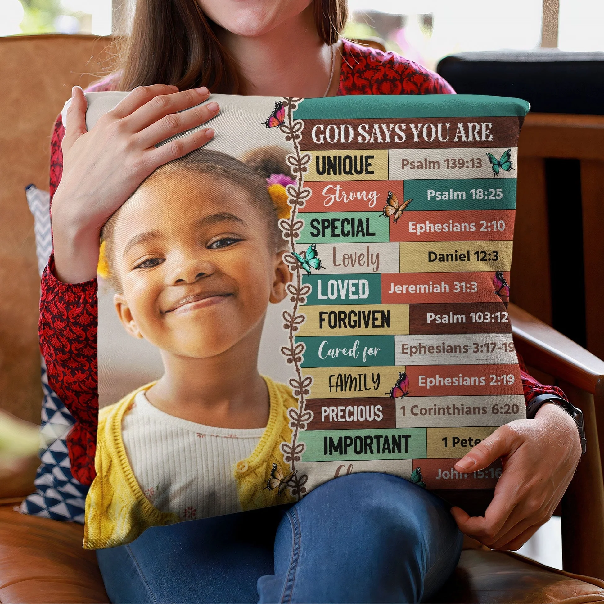 Custom Photo God Says You Are - Personalized Pillow - Gift For Kids HD95 - Image 5