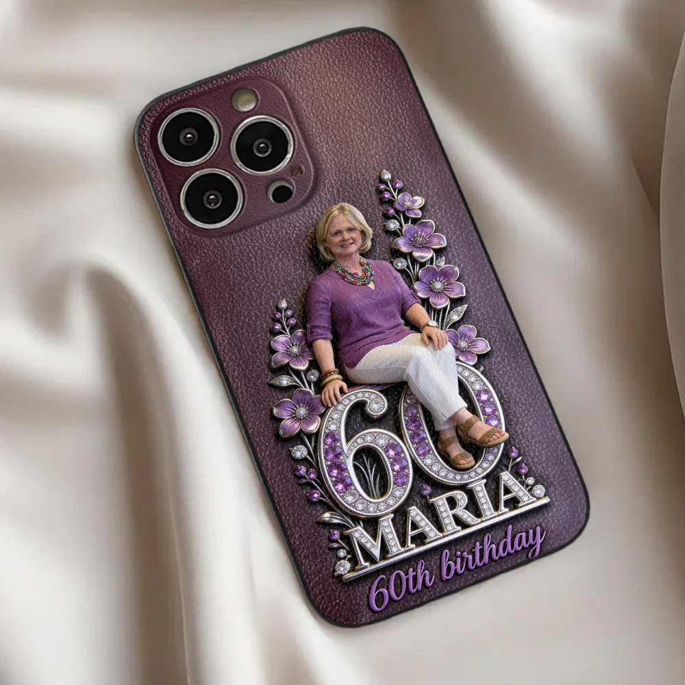 Custom Photo Grandma Birthday 3D - Personalized Phone Case - Gift For Mom, Grandma - Image 3