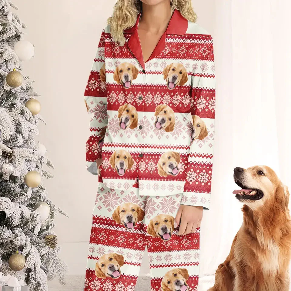 Custom Photo Have A Pawsome Christmas - Gift For Pet Lovers - Personalized Pajama NA9A - Image 2