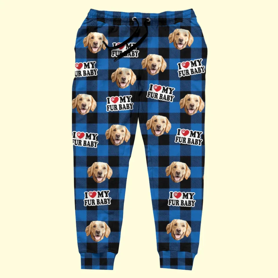 Custom Photo I Love My Fur Baby - Personalized Pajama Pants - Gift For Pet Lovers - NA94 - Image 2