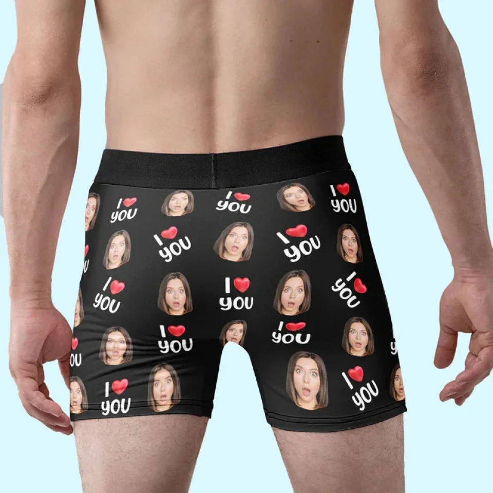 Custom Photo I Love You Always - Couple Personalized Custom Boxer Briefs, Men's Boxers - Gift For Husband Wife, Anniversary - Image 4