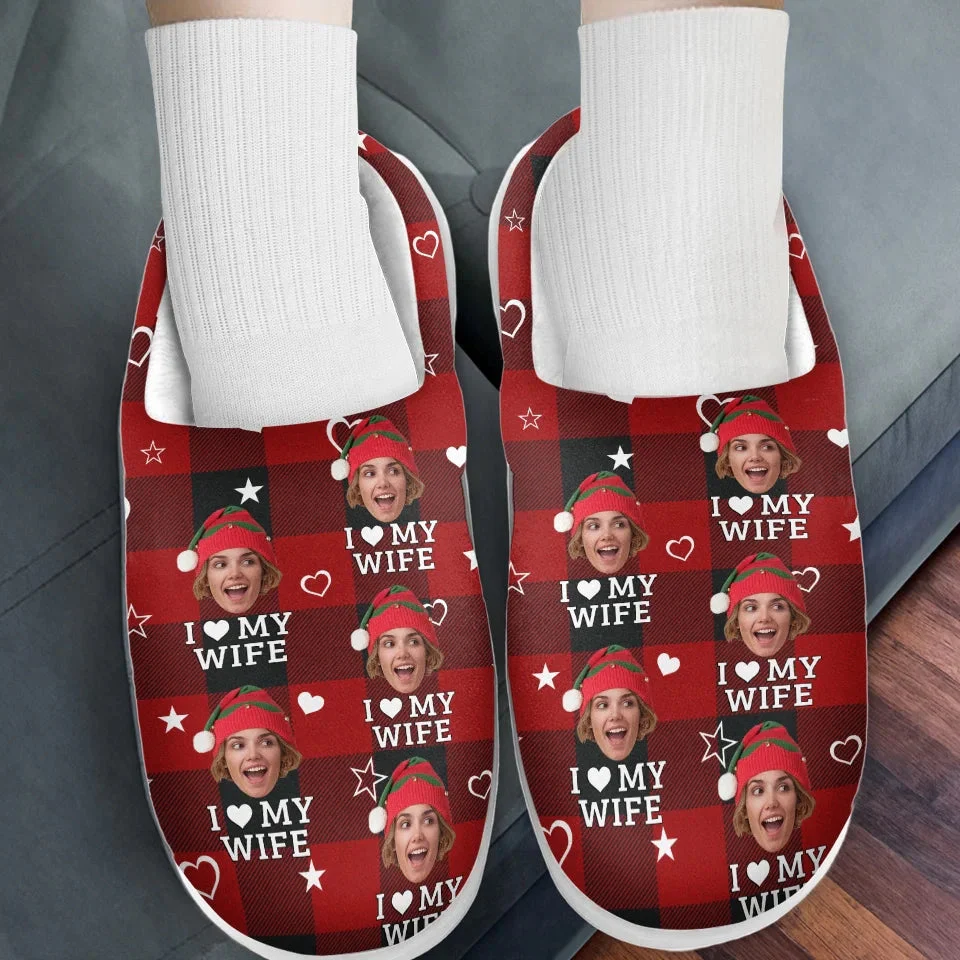 Custom Photo I Love You - Personalized Slippers - Christmas Gift For Couple, Husband Wife, Anniversary NA94 - Image 3