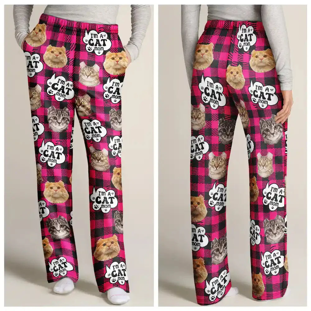 Custom Photo I'm A Cat Person - Gift For Cat Lovers - Personalized Pajama Pants NA94 - Image 2