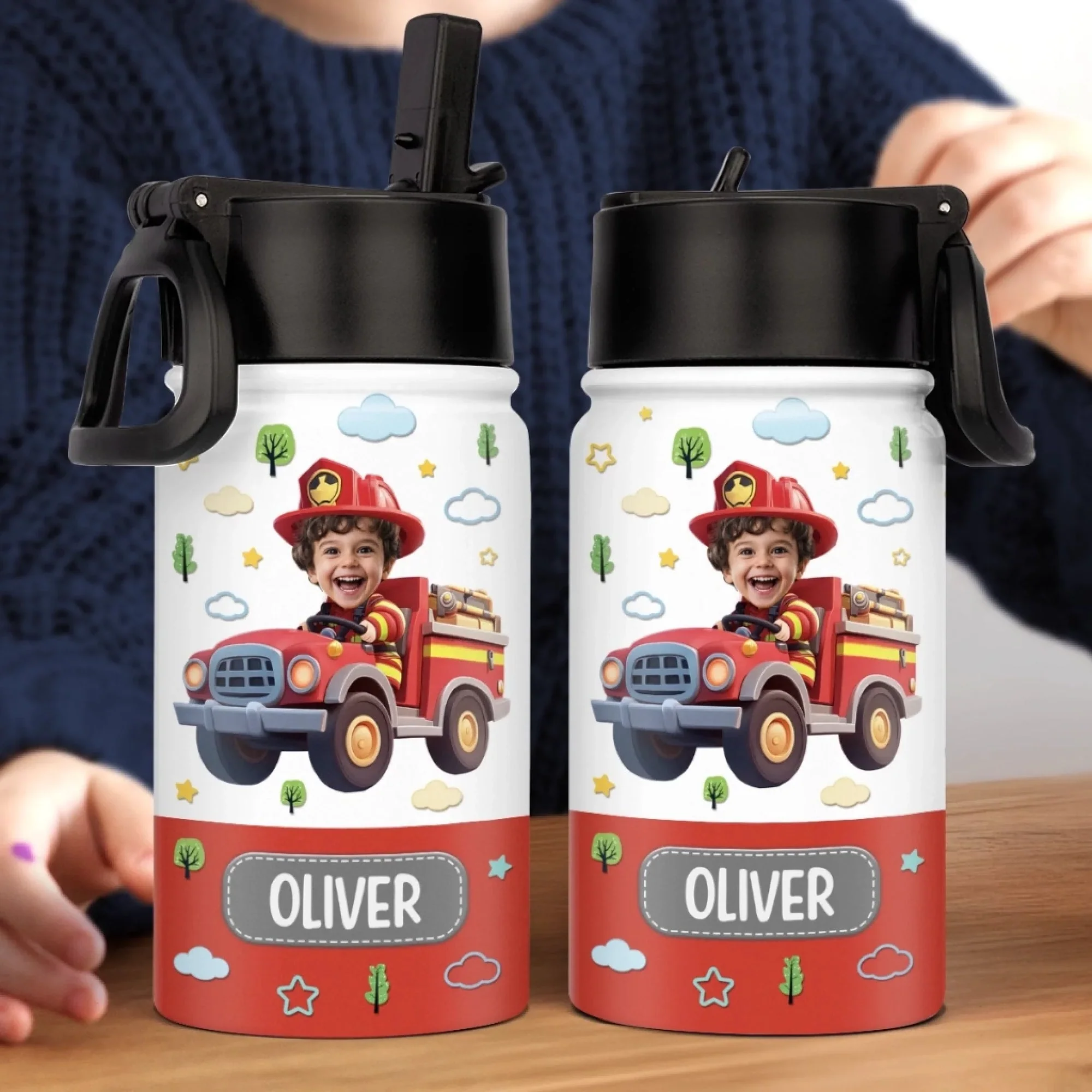 Custom Photo Kids - Personalized Kid Water Bottle - Gift For Kids TD118 - Image 4