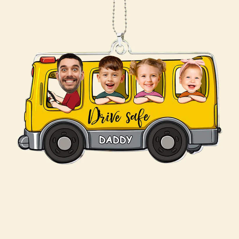 Custom Photo Let's Have A Fun Trip - Gift For Family Members - Personalized Acrylic Ornament NA94 - Image 2