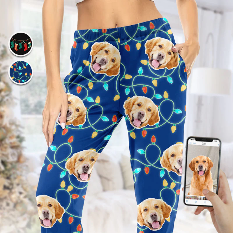 Custom Photo My Lovely Pajama - Christmas Gift For Pet Owners, Pet Lovers - Personalized Pajama Pants NA94