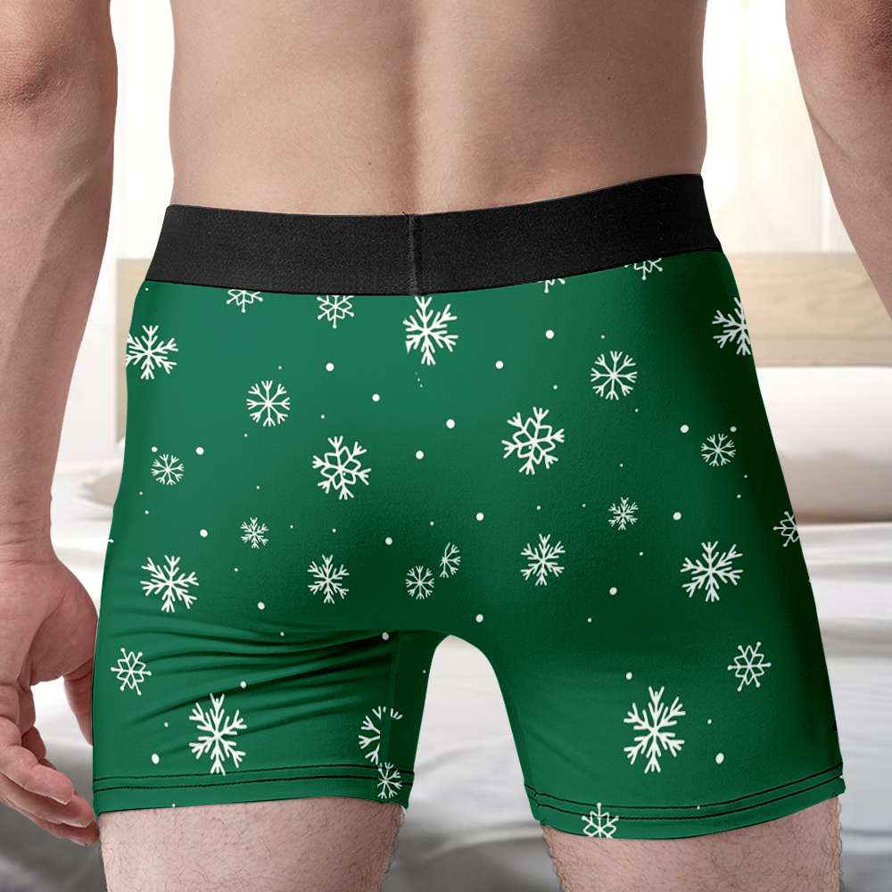 Custom Photo Not Only The Mistle Toe Was Hung - Gift For Couples - Personalized Men Boxer NH96 - Image 3