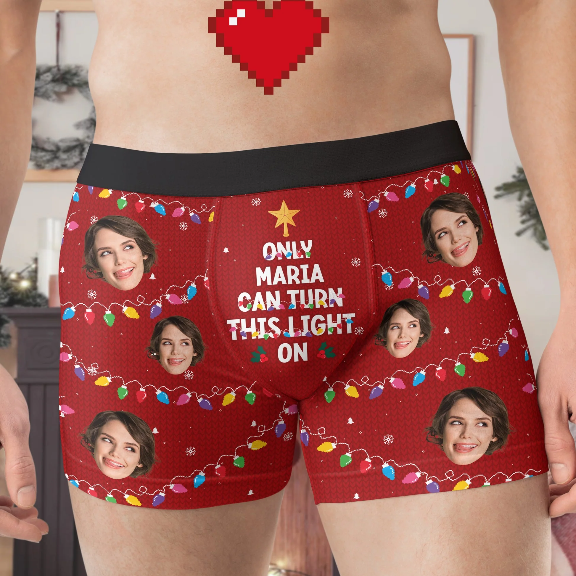 Custom Photo Only Her Can Turn This Light On - Gift For Husband, Boyfriend - Personalized Men's Boxer Briefs NH96 - Image 2
