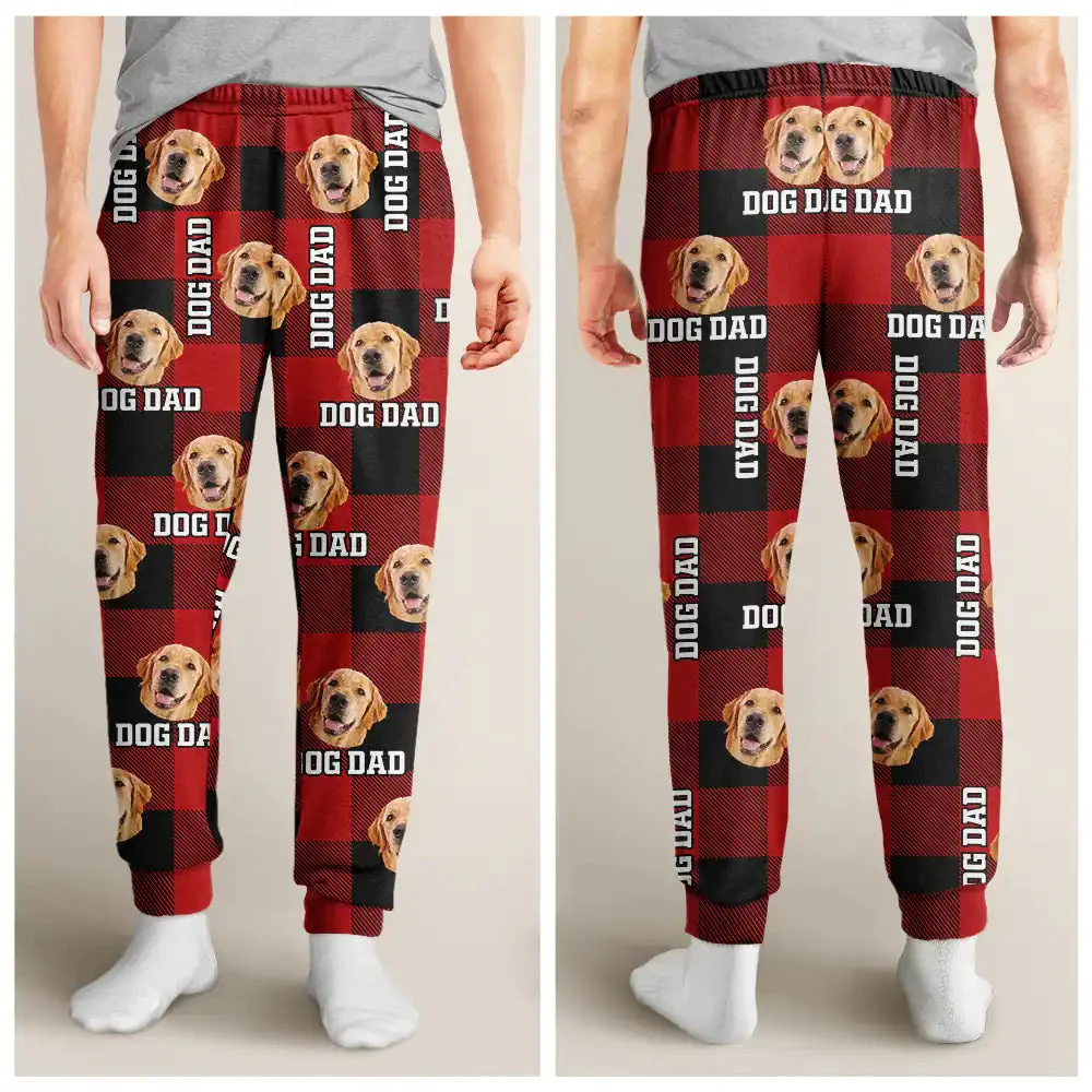 Custom Photo Plaid Pet Face - Gift For Pet Lovers - Personalized Pajama Pants NA94 - Image 3
