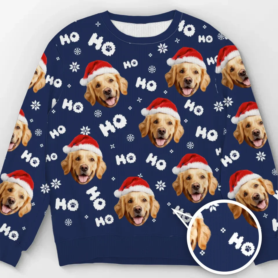 Custom Photo Puppy's Furrst Christmas - Personalized Ugly Sweater - Christmas Gift For Pet Lovers NA94 - Image 2