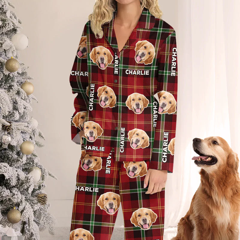 Custom Photo Sending You Pugs And Kisses - Gift For Pet Lovers - Personalized Pajama NA94 - Image 4