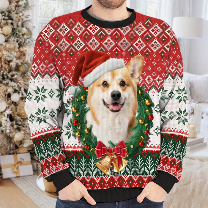 Custom Photo To My Human, Wish You A Furry Christmas - Personalized Ugly Sweater - Christmas Gift For Pet Owners, Pet Lovers - NH96 - Image 3