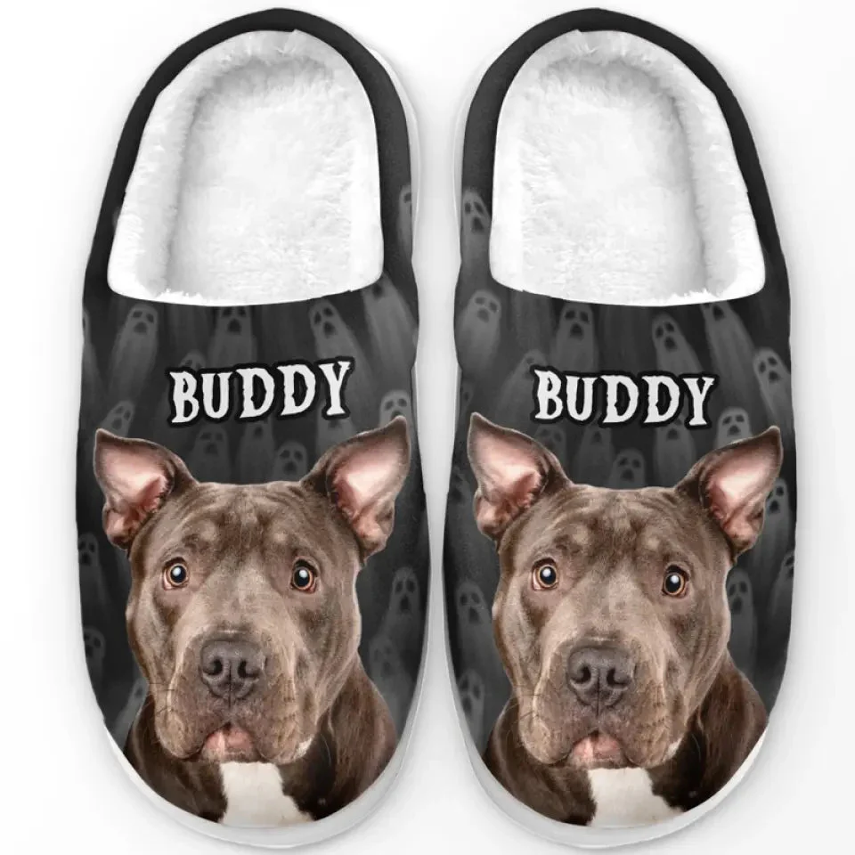 Custom Photo Trick Fur Treats - Personalized Slippers - Gift For Dog Lovers, Cat Lovers, Pet Owners NA94