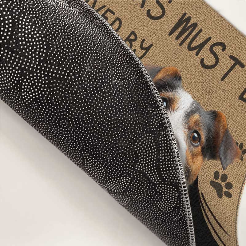 Custom Photo Visitors Must Be Approved By This Baby - Personalized Doormat - House Warming Gift For Pet Owners, Pet Lovers, Dog Mom, Cat Mom | Custom Photo NH96 - Image 5