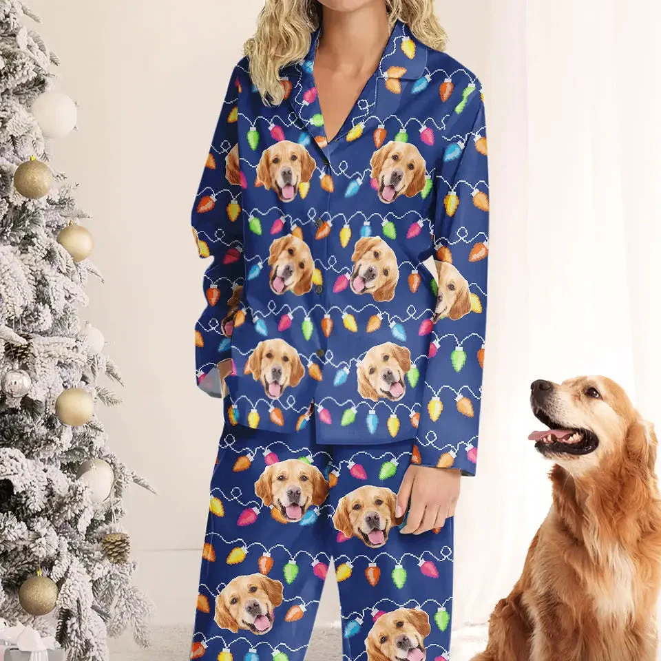 Custom Photo Wagging Tails All The Way - Gift For Pet Lovers - Personalized Pajama NA94 - Image 3