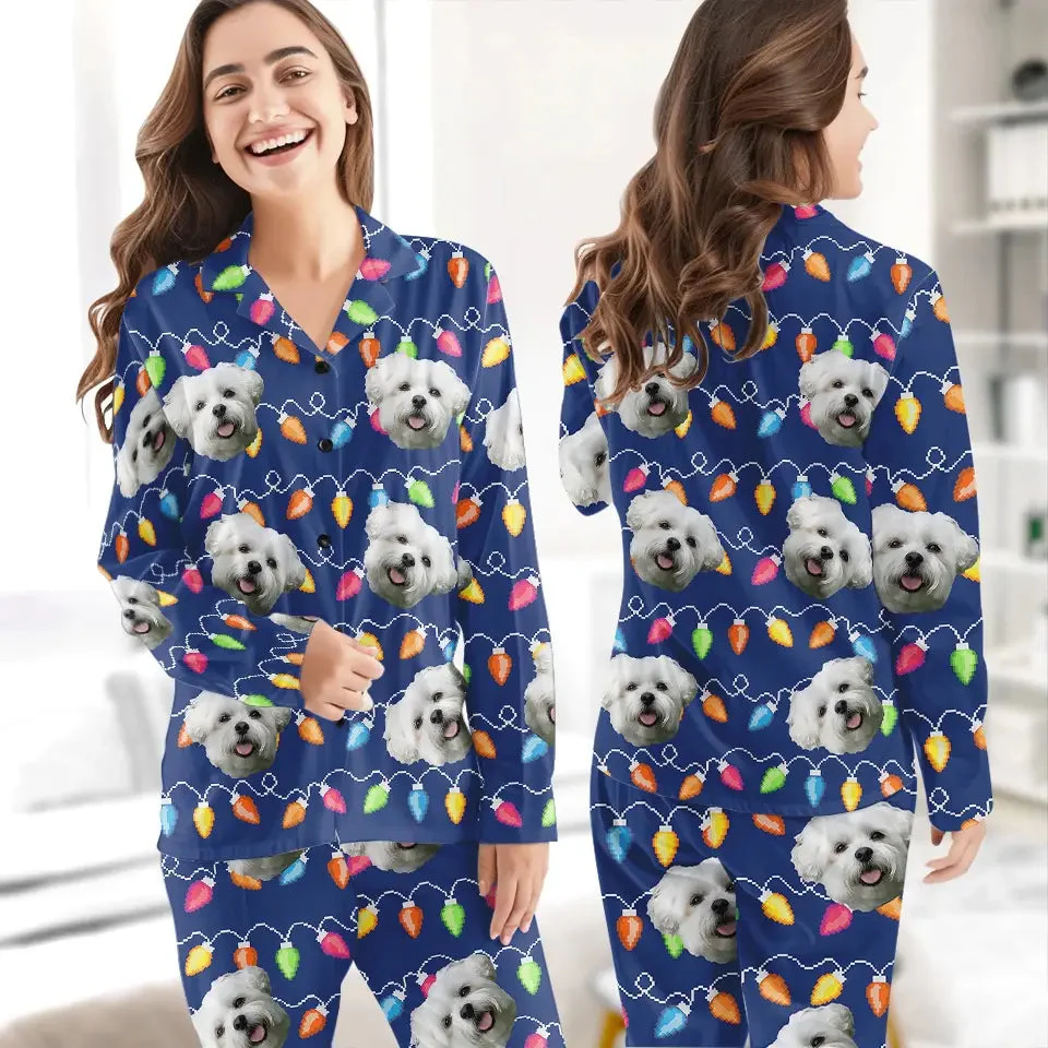 Custom Photo Wagging Tails All The Way - Gift For Pet Lovers - Personalized Pajama NA94 - Image 4
