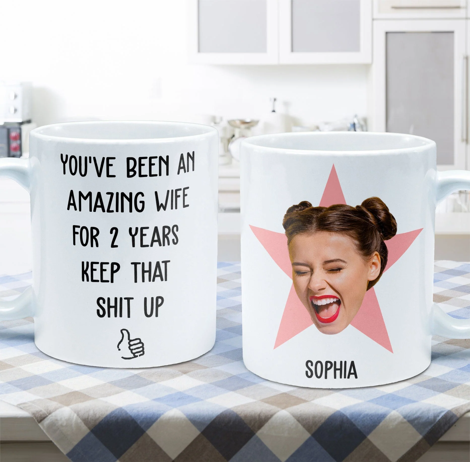 Custom Photo You've Been An Amazing Wife - Personalized Ceramic Mug - Gift For Couple, Husband Wife NH96 - Image 2
