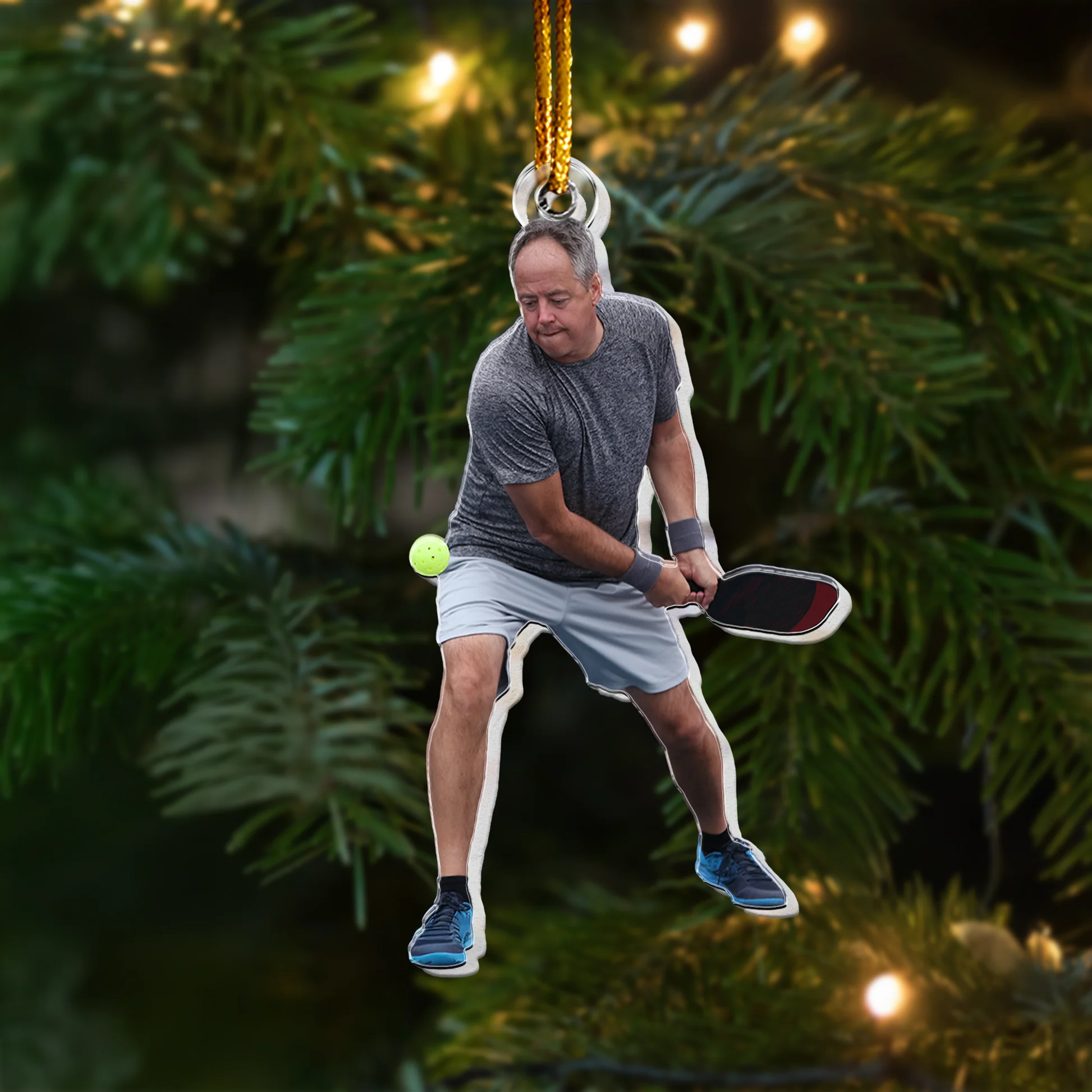 Custom Pickleball Ornament - Personalized Acrylic Photo Ornament - Image 5