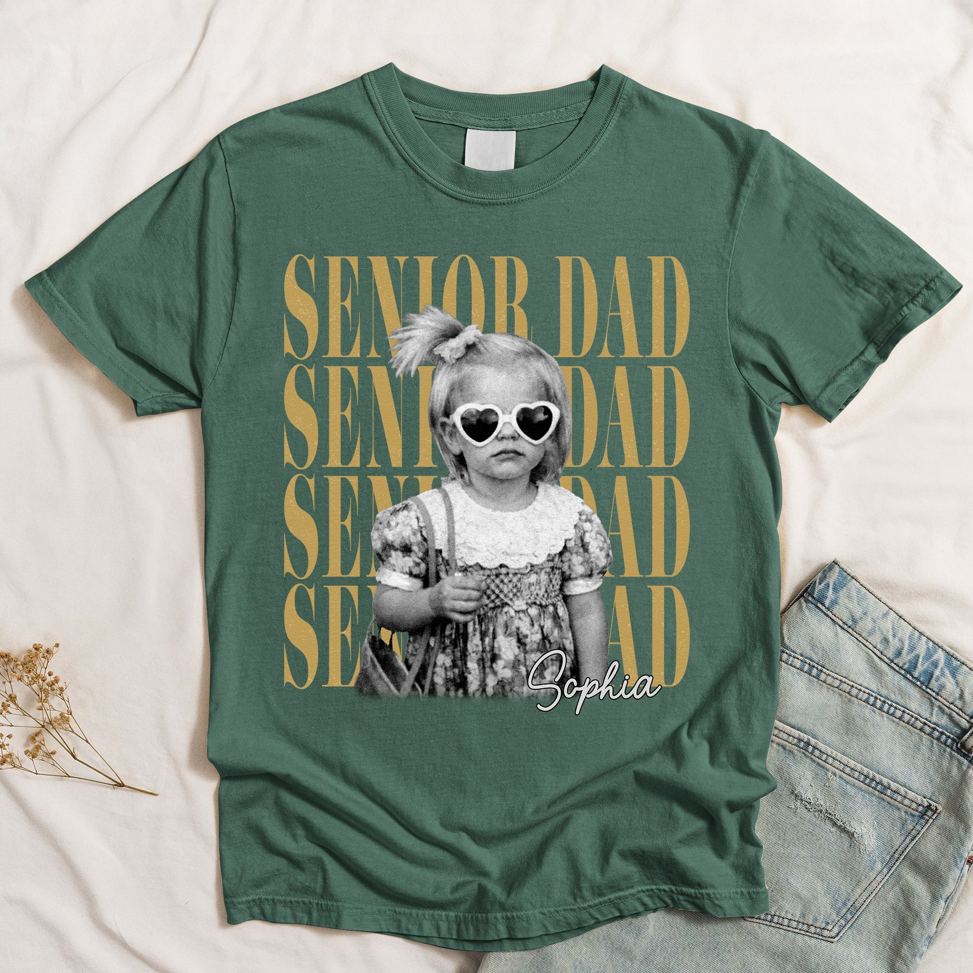 Custom Vintage Photo Year Senior Dad - Personalized Shirt - Gift For Dad, Family Of Graduate - Image 4