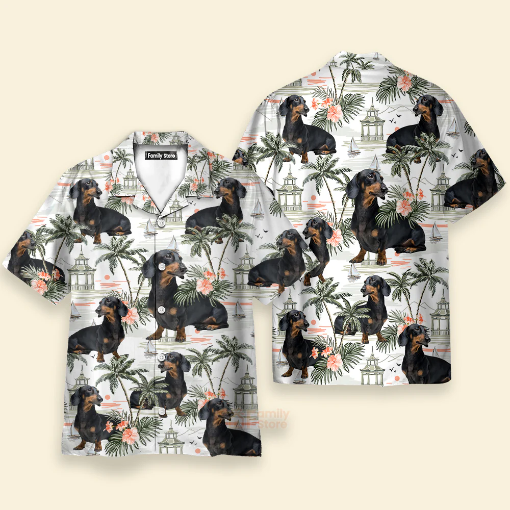 Custom Dog Pet Face Summer Beach Surfing - Personalized Hawaiian Shirt PN302177Lb - Image 4