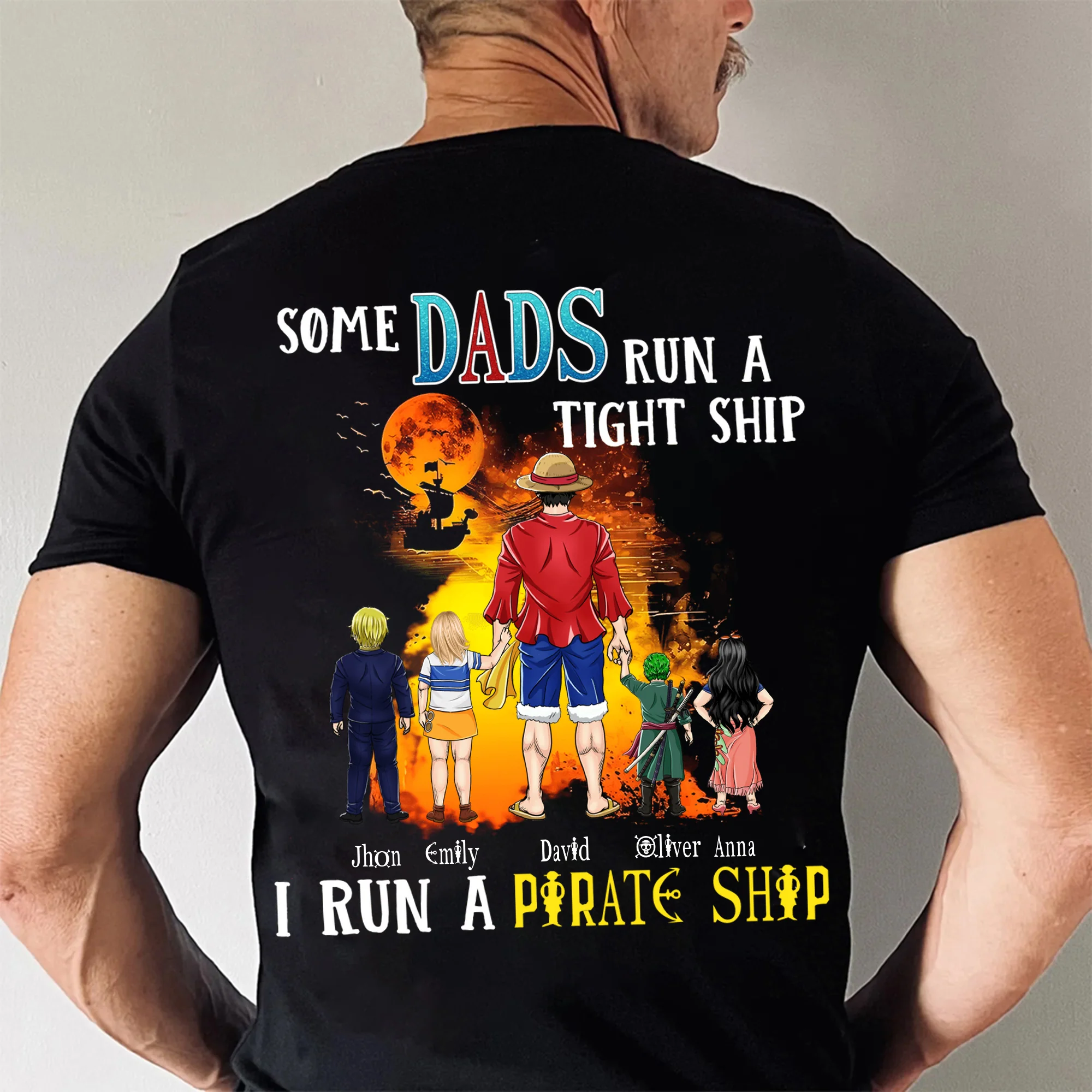 OnPi Pirate Adventure Dad Runs A Pirate Ship - Gift For Father - Personalized Shirt 2 Side - CL11 NH96 - Image 4