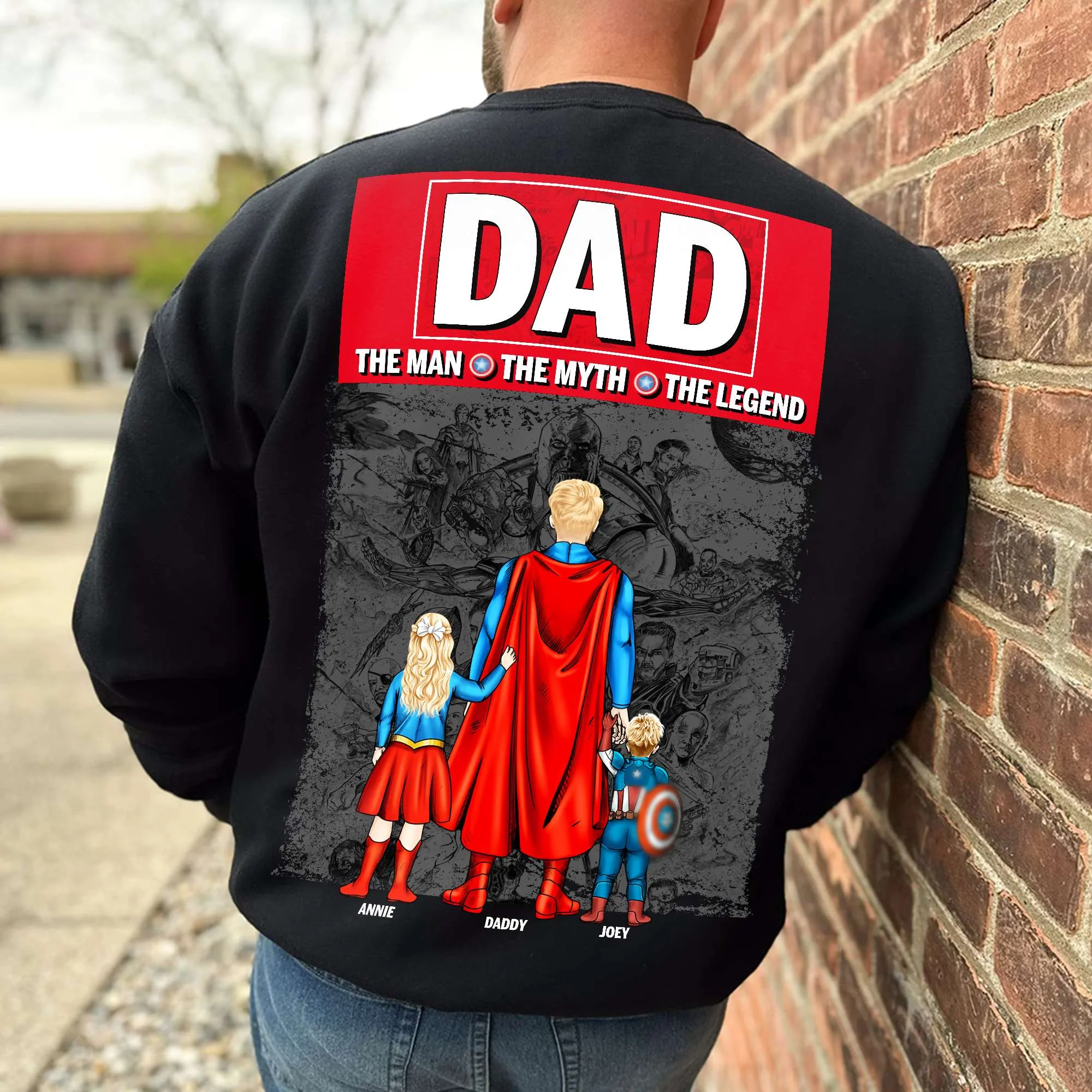 Dad The Man The Myth The Legend - Personalized Shirt - Gift For Dad - Image 2